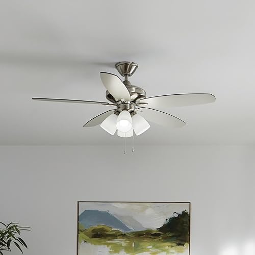 Miniatura 8 de Kichler Ventilador LED Renew Premier de 52 pulgadas, acero inoxidable cepillado