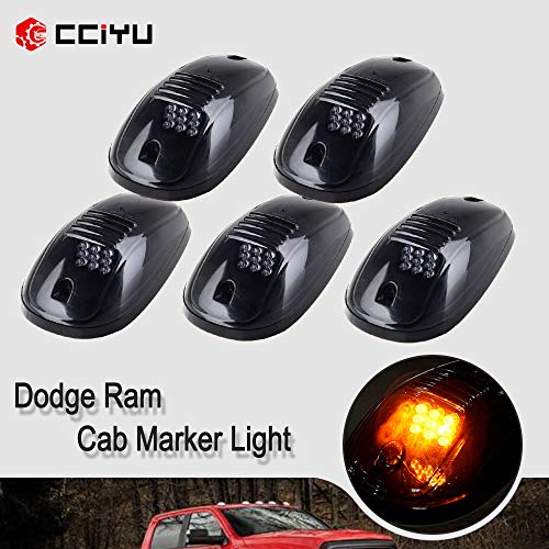 Cciyu 5X Smoked Amber Led Cab Roof Running Marker Lights For Truck Suv Off Road Set 822072Ac Smoke Cab Marker Crl-264145Bk Dually Tow Truck #TOP1