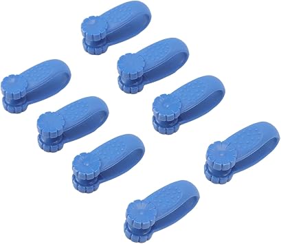 8PCS Wearable Headache Relief Clip Acupressure Hand Pressure Point Tool Headache Relief Acupressure Hand Clip,Plastic Hand Acupressure Clip for Between Thumb Blue