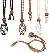 3 PCS Necklace Cord Empty Stone Holder, lyfLux Necklaces Cage Cords for Crystals, Adjustable Neck...