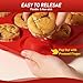 2 Packs 12 Cups Silicone Muffin Pan for Baking with Metal Reinforced Frame Regular Size Cupcake Pan Tray Egg Bites Silicone Cookie Molds Muffin Tin Tart Pans Sheet Set for Oven Dishwasher Safe