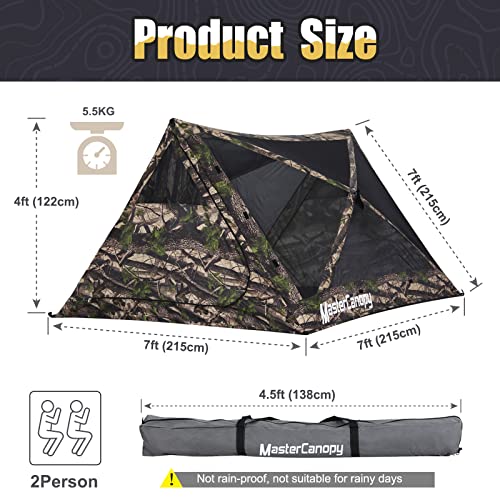 Image of MASTERCANOPY 7x7 Portable Screen House Room Pop up Gazebo Outdoor Camping (7x7, Camouflage)