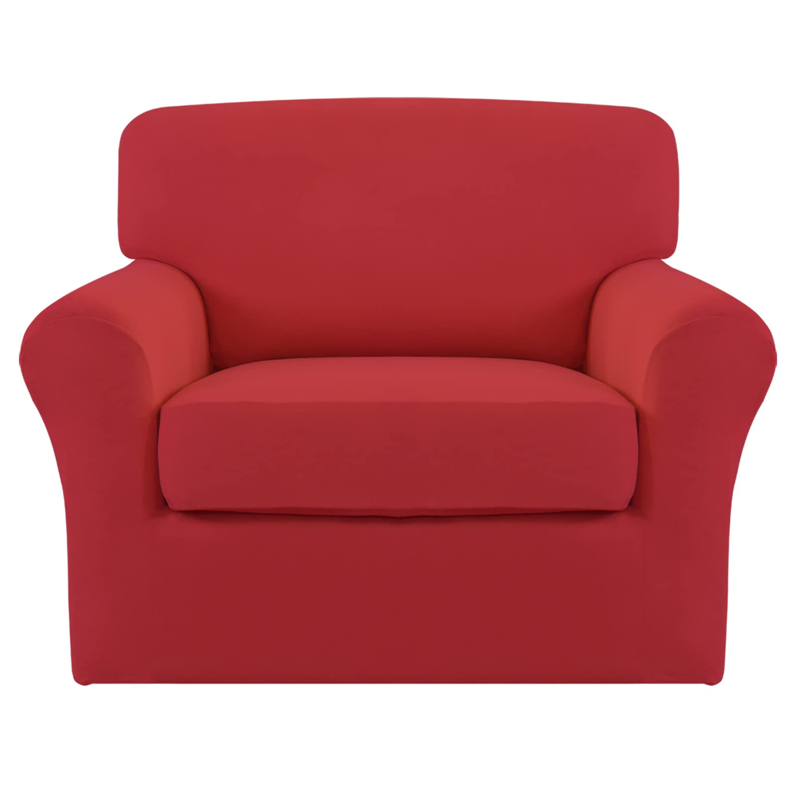 Easy-Going 2 Pieces Stretch Sofa Slipcover for Armchair Washable