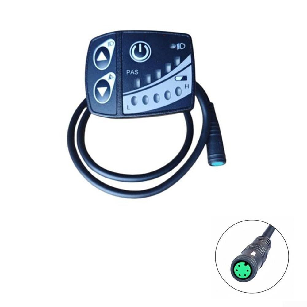 Besttoolifes Écran LED pour moteur Bafang Mid Drive avec protocole UART, étanche à 5 broches pour vélo électrique BBS01 BBS02 HD G320 G340 M400 M620