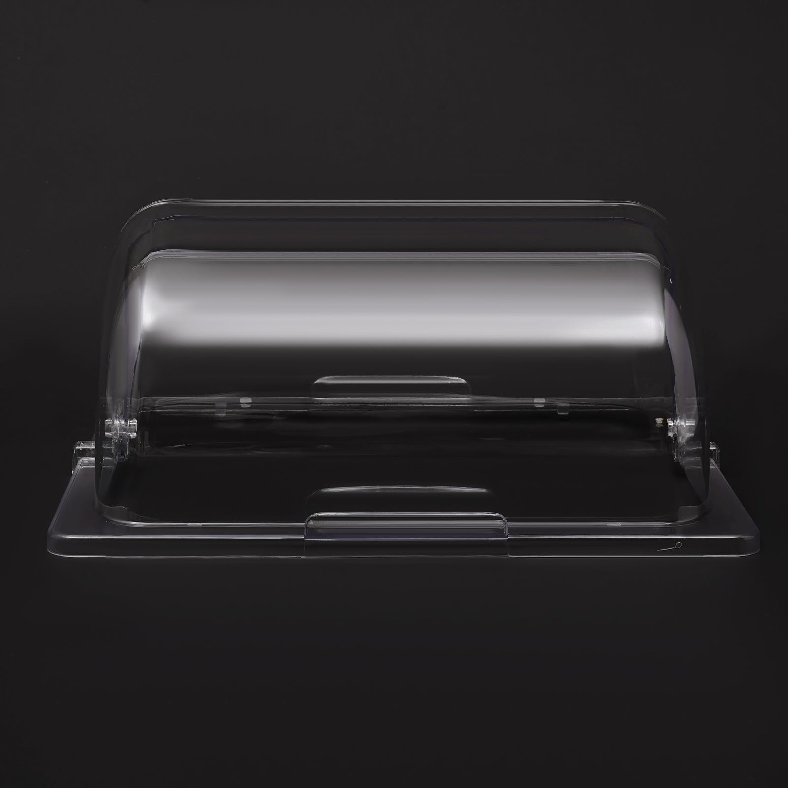 CNCEST Half Size Roll Top Cover, Clear Display Cover for Half Size 1/2 Chafing Dish, Food Display Proof Cover (13x10.63x7.08in, 6, Pcs)