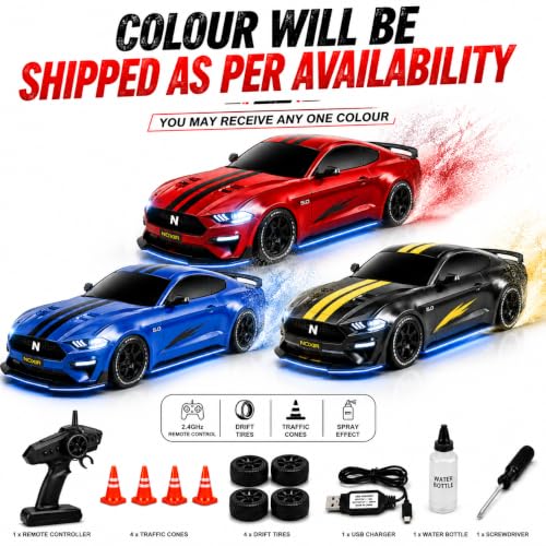 noxir RC Drift Car 1:22 Scale Mustang - Image 5