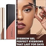 Eyebrow Gel, Eyebrow Dye/Eyebrow Tint/Semi-Permanent Eyebrow Gel Tattoo Brow Waterproof Sweat-proof,Fast Drying,Brow Gel (Light Brown) - Image 2