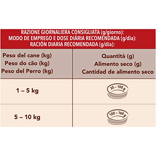Purina One Mini, Senior 8+ Trockenfutter für ältere Hunde unter 10 kg kleine Größe, reich an Hühnchen mit Reis, 8 Packungen zu je 800 g