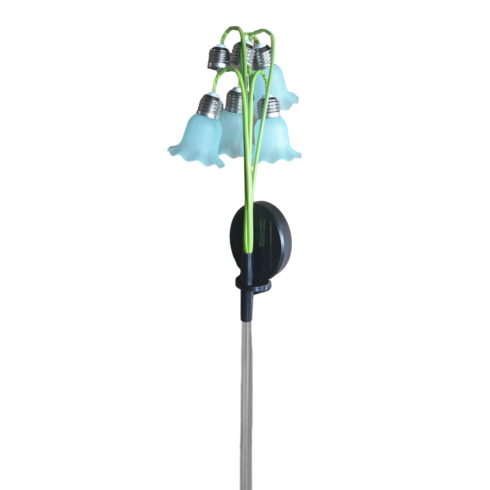 Tuxoiou 6 Head Lily Solar Garden Light, Flower Stake Lamp for Yard