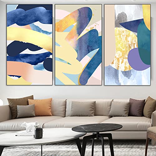 Pósteres de tela coloridos para decoración del hogar en salones modernos y dormitorios amplios