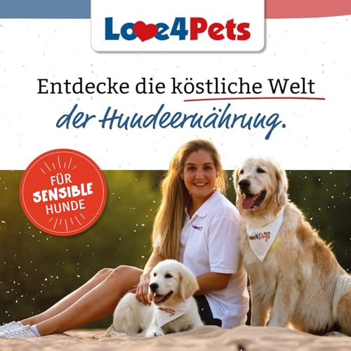 Love4Dogs Premium SCHONKOST Geflügel mit Reis und Hüttenkäse 6x400g Durchfall/Magen-Darm
