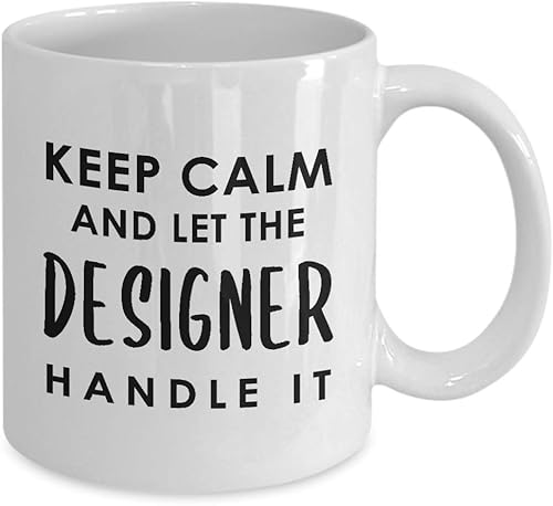 Miniatura 2 de Appreciation Gifts Idea for Designer - Keep Calm Handle It Coffee Mug Tea Cup - Graphic UX Developer Artist Interior Design Fashion Creative Dept