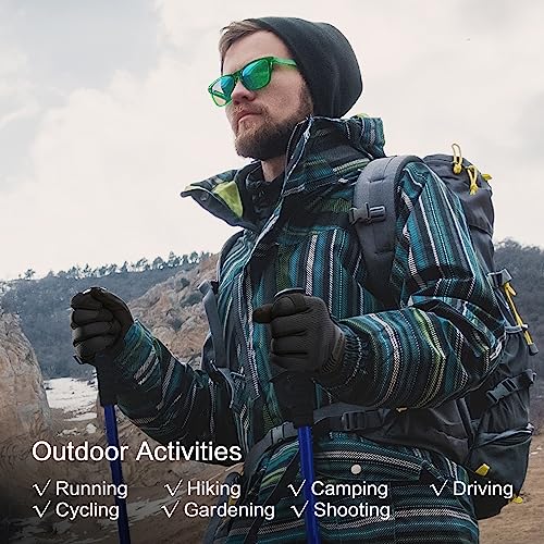 COOLJOB-Touchscreen-Utility-Work-Gloves-for-Men-Breathable-Cooling-Gloves-for-Camping-Hiking-Running-Outside-Ultra-Soft-Lightweight-and-Snug-Fitting-Gloves-for-Truck-Driver-or-Postman-Black-Large