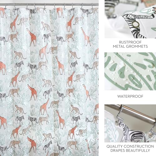 Interdesign 40309 Idesign Safari Peva Shower Curtain– Water Resistant Bathroom Shower Curtain thumb #1