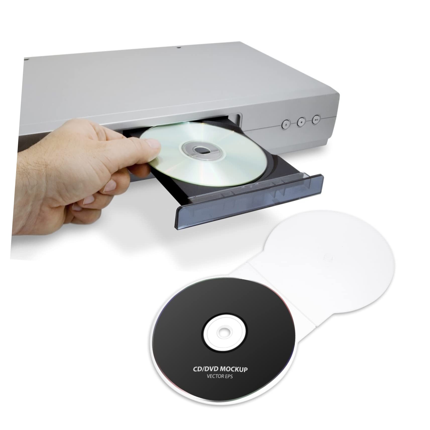 Custodia CD in Plastica Bianca Trasparente 40 Pezzi | Struttura Spessa Doppia Copertura, Ricambio per Dvd e Cd, Protezione del Disco, Formato Compatto