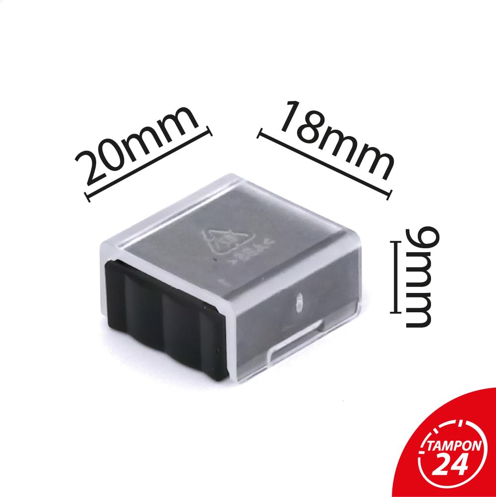 Cassette d’encre pour Trodat Printy 4921 | Cartouche Trodat 6/4921 (Pack de 3 - Verte)