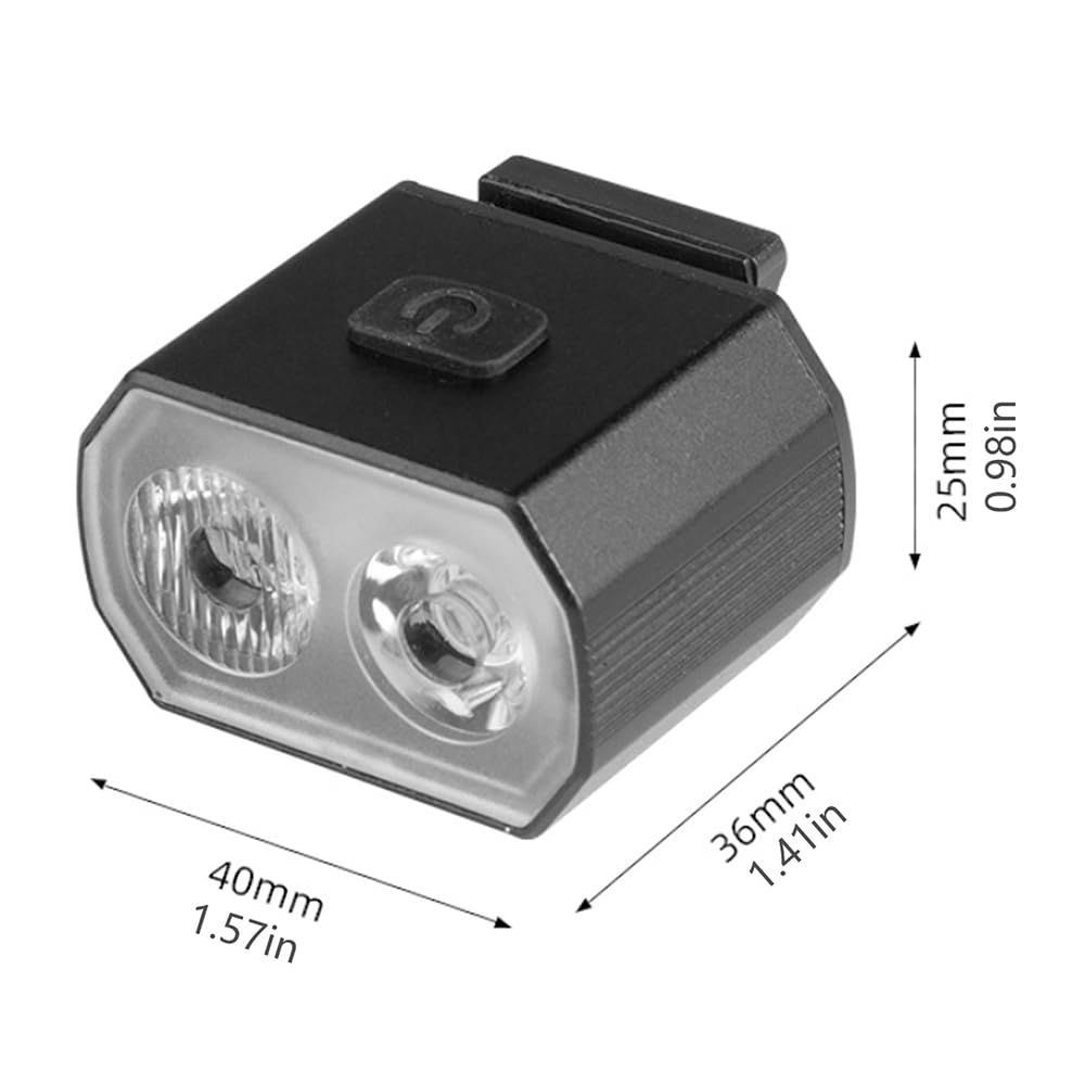 2Pcs Bike Safety Warning Light Bicycle Tail Light USB Ricaricabile in Lega di Alluminio LED Bike Light per MTB Night MTB Road Bike Cycling