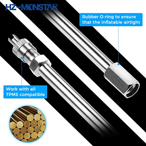 HZ-MONSTAR 9Pcs Valve Stem Extenders Dually Valve Stem Extenders, 45 90 135 Degree Angled Tire Valve Extension Adapter Universal Valve Stem Extensions Replacement for Truck RV Motorhome Pickup 5.91" by HZ-MONSTAR - Image 6