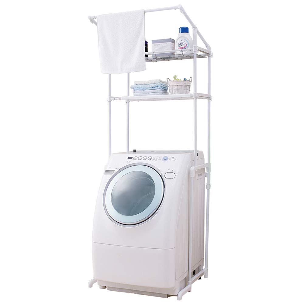 夜空 アイリスオーヤマ ランドリーラック ハンガーバー付 幅65.6~97cm