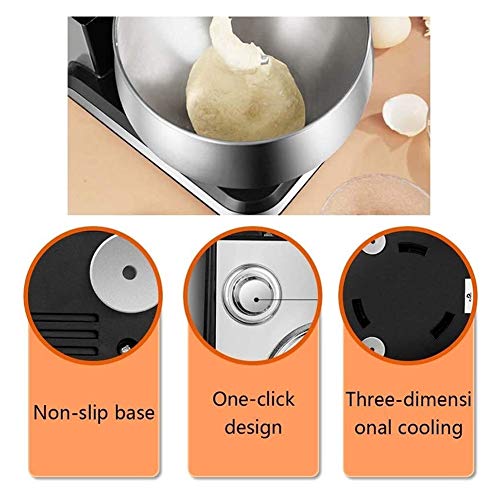 GAOTTINGSD Küchenmaschine Rührgerät Stehen 1200W Food Mixer Mit 5.5L Edelstahl-Schüssel Mit Transparent Splash… – Bild 3