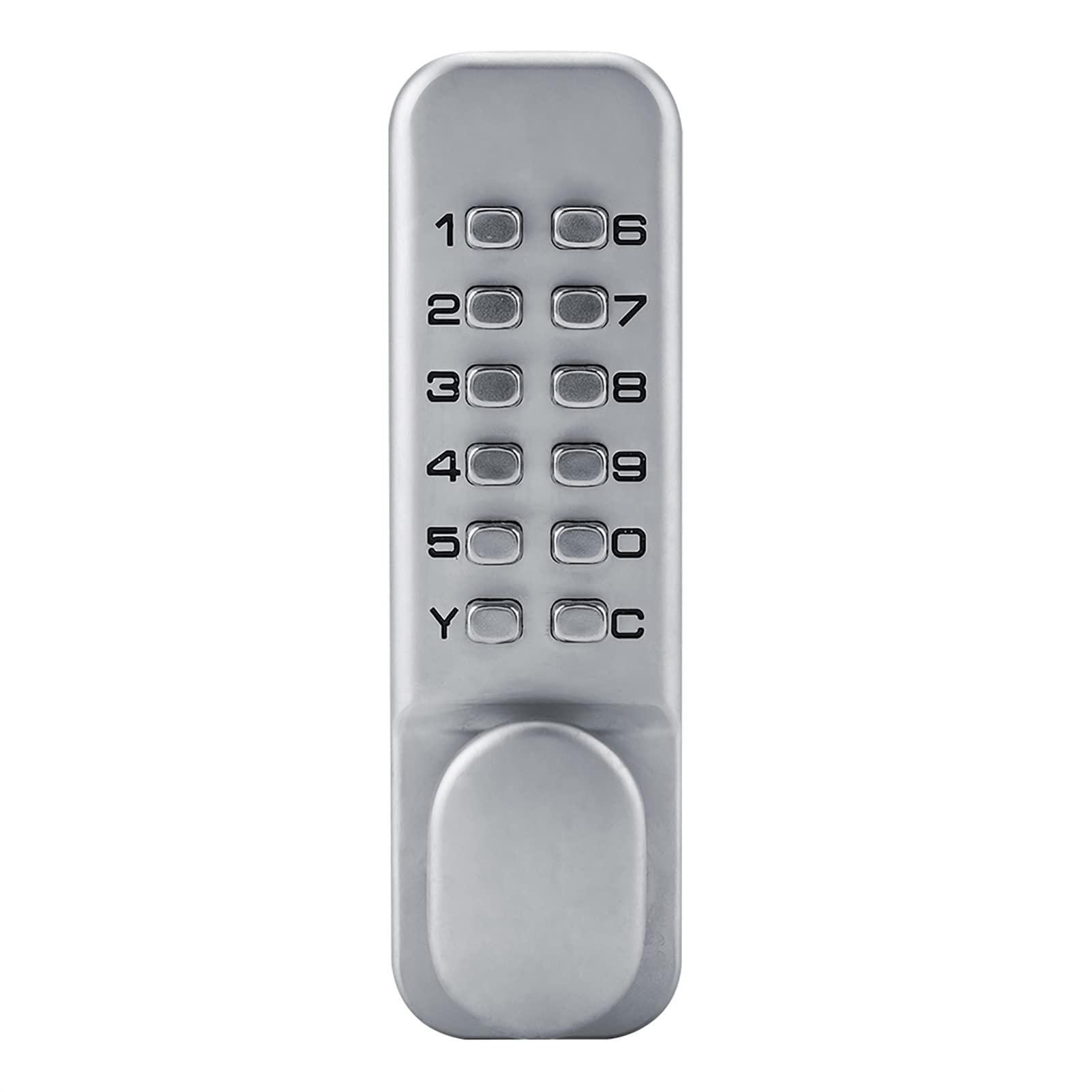 Fabater Cerradura de Puerta con Combinación de Aleación de Zinc Cerradura de Leva con Código de 1 a 11 Dígitos, Codificada de Seguridad con Contraseña para Puertas de Gabinete, Oficina, Interiores y