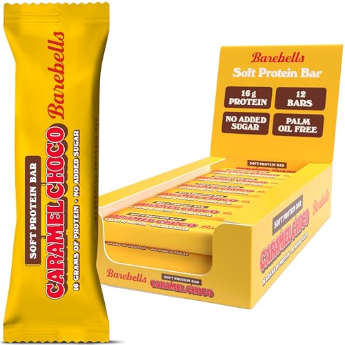 Barebells Soft Protein Bars Caramel Choco 16g protein low carb chocolate bars after workout low calorie snacks 12 x 55g