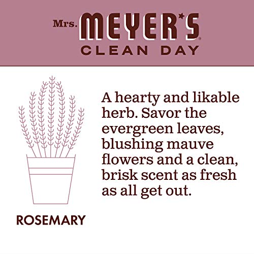 Image of MRS. MEYER'S CLEANDAY Hand Soap, Made with Essential Oils, Biodegradable Formula, Rosemary, 12.5 fl. oz (Pack of 2)