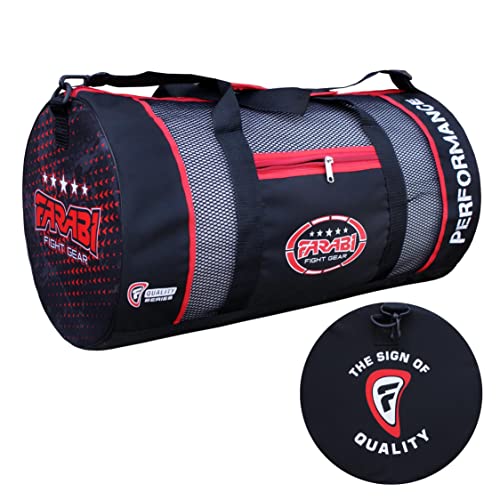 Farabi Sports Fitness Equipo de Entrenamiento Bolsa de Gimnasia, Artes Marciales Mixtas, Boxeo Gear Bag, Bolsa de formación Gear Bolsa de Viaje (Black)