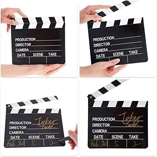 BBTO 10 piezas claqueta de cine de cartón 7 x 8 pulgadas miniatura 4