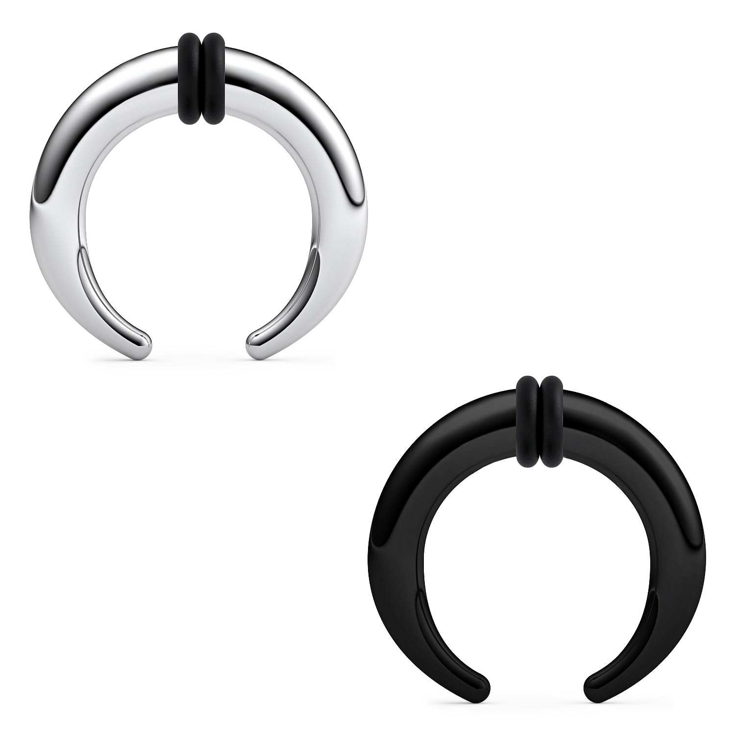 16/14/12/10/8/6/4/2g Septum Stretching Pincher Kit Nose Ear Gauge Rings Piercing Jewelry for Women Men