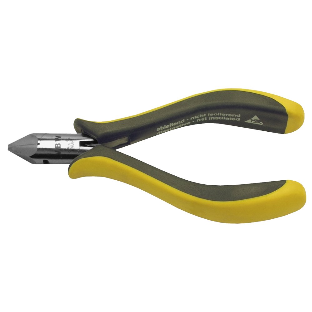 Alicate de corte lateral para electrónica puntiagudo ESD/EGB-seguro - 140 mm
