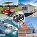 48V 100Ah Lithium Golf Cart Battery, Built in 200A BMS Bluetooth App 4000+ Cycles Rechargeable LiFePO4 Battery for Golf Carts, Trolling Motors, Marine
