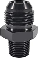 Vista 10 de Adaptador de tubería macho 4AN a NPT de 1/4 pulgadas, adaptador recto de aluminio de 4AN a 1/4 de pulgada NPT para accesorios de sistema