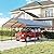 GRAVFORCE 12x20 FT Metal Carport, Heavy Duty Carports Canopy with Galvanized Steel Frame and Roof, Outdoor Garage Car Shed for Pickup, Boat, Cars and Tractors