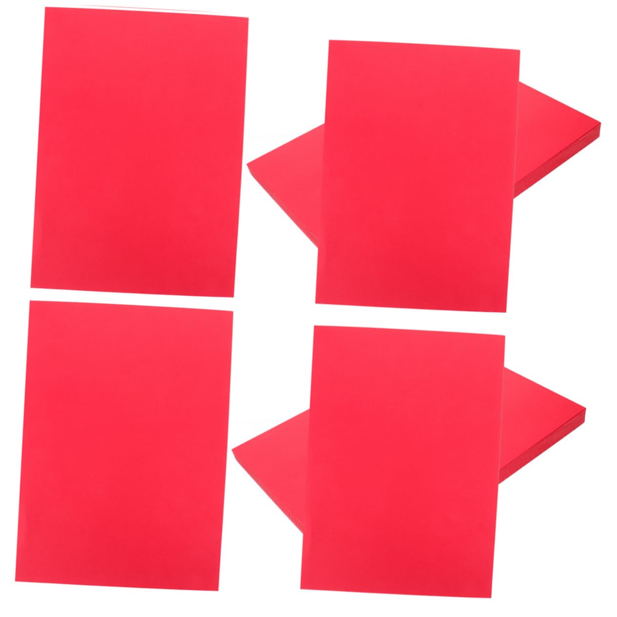 A4 Rotes Bastelkartonpapier 100 Blatt Papier für Bastelarbeiten und Papierschnitt Geeignet zum Malen und Gestalten von Karten