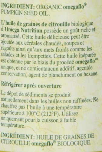 Omega Nutrition Pumpkin Seed Oil, 12-Ounce #TOP5