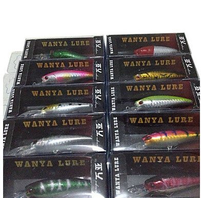 Hard Bait Minnow Floating Plastic Fishing Lure Packs (10 pz)