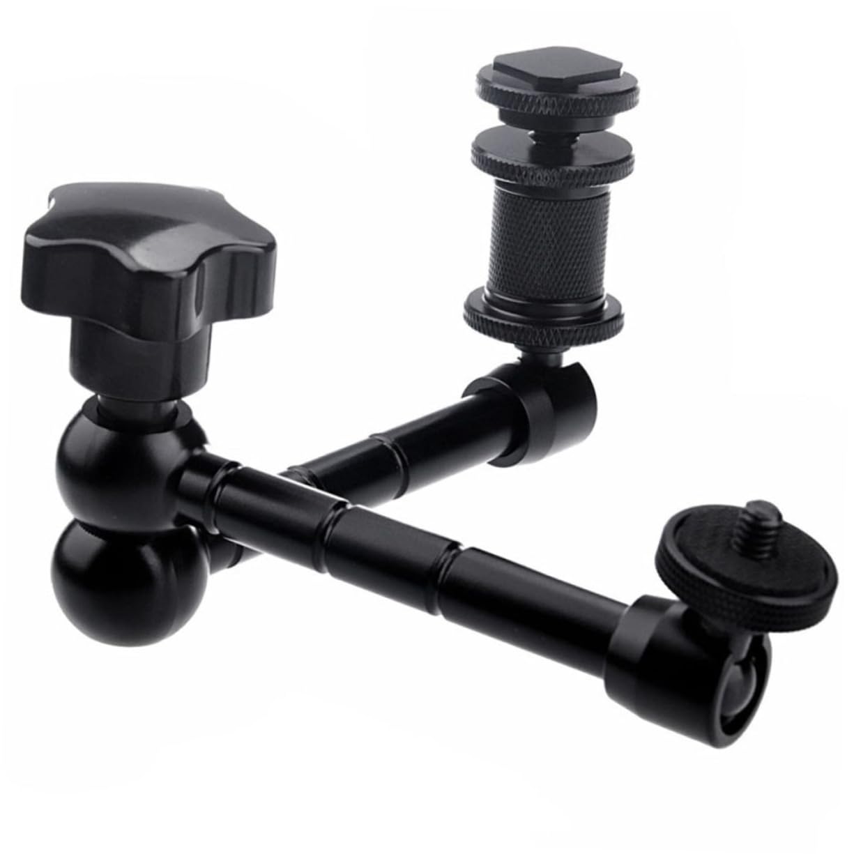 2piezas Brazo Articulado para Cámara y Monitor LCD Brazo De Soporte De Fricción para Luces Led y Monitor
