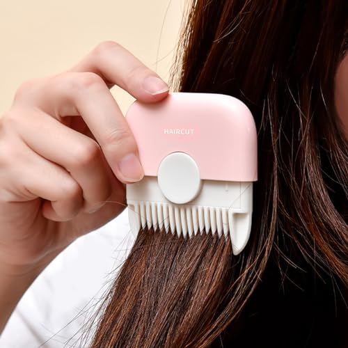 2 PCS 2-in-1 Hair Trimmer Comb,Split Ends Hair Trimmer,Mini Portable Hair Breakage Tool, Dual-Sided Design with Cover, for Thinning Hair Cutting and Styling Scissors Hairdressing - Image 6