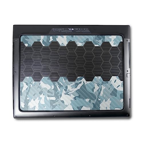 Image of MightySkins Carbon Fiber Skin Compatible with Alienware M18 R1 (2023) Full Wrap Kit - Arctic Camouflage | Protective, Durable Textured Carbon Fiber Finish | Easy to Apply | Made in The USA