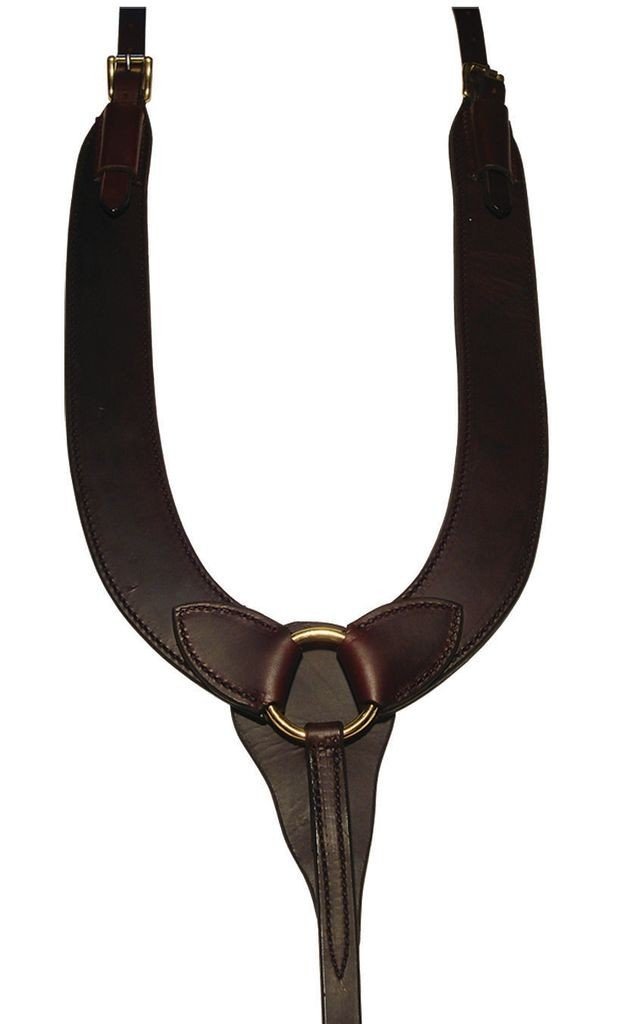 Berlin Custom Leather Breast Collar Pulling Bridle Mahogany D15021
