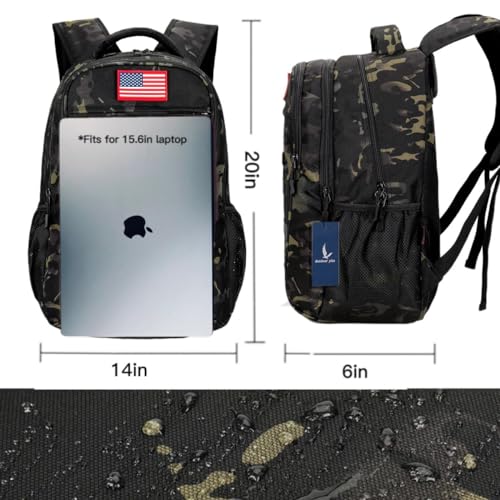 outdoor plus 40L Tactical Camo Boys Backpack for School,Military,USB Port - 14.99 - 16.49 w/ Code + 50% Off Code B2TF4CMC - image 2
