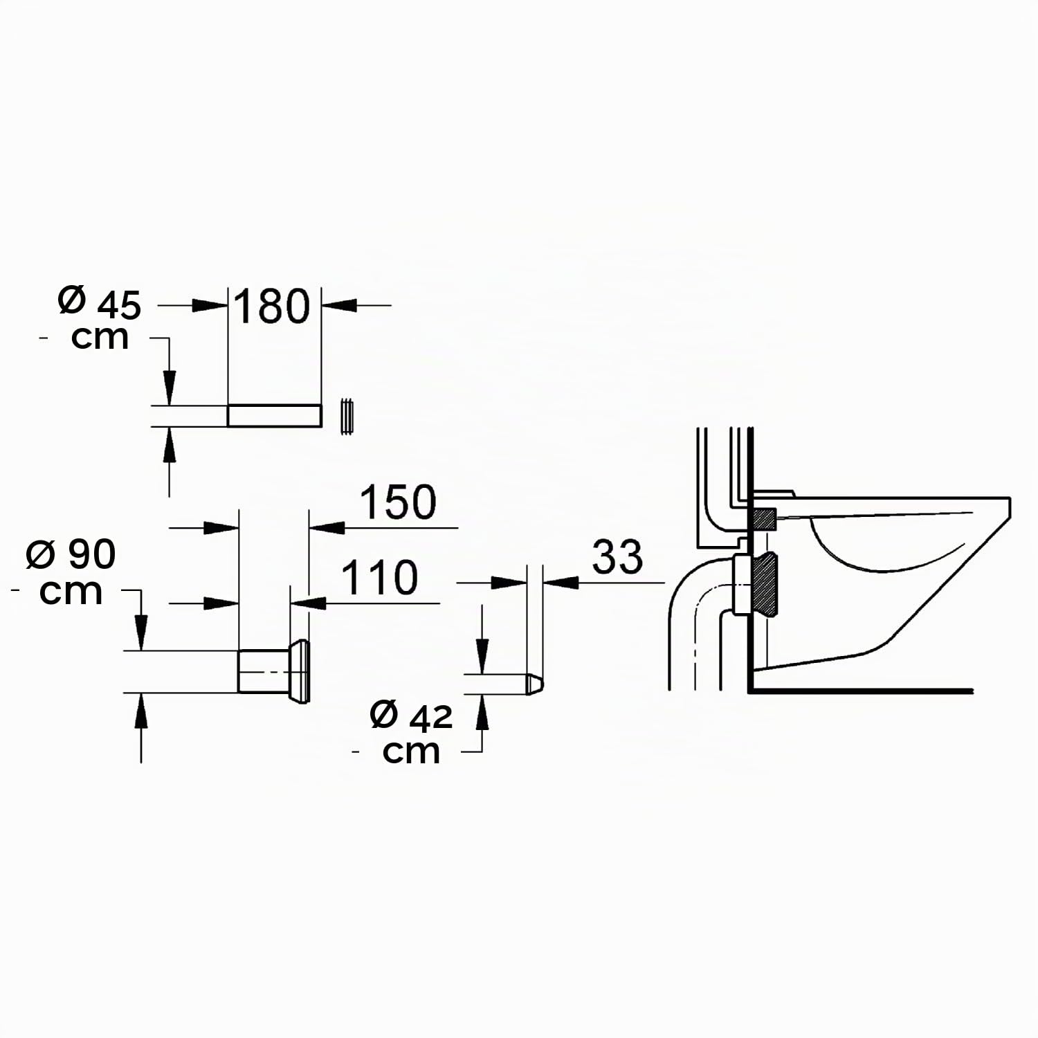 GROHE | Zubehör - Zulaufrohr | 37311K00