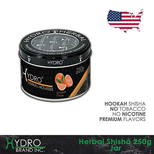 Hydro Herbal Hookah Shisha 250g Can - Sun RAY - Orange - [Premium Flavor - Tobacco Free, Nicotine Free] Sun RAY - Thumbnail 3