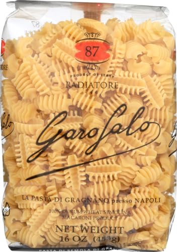 Garofalo - Premium Durum Wheat Semolina Radiatori Pasta Italian Made, Bronze-Drawn, Al-Dente, One-Ingredient Pasta (6 pack)