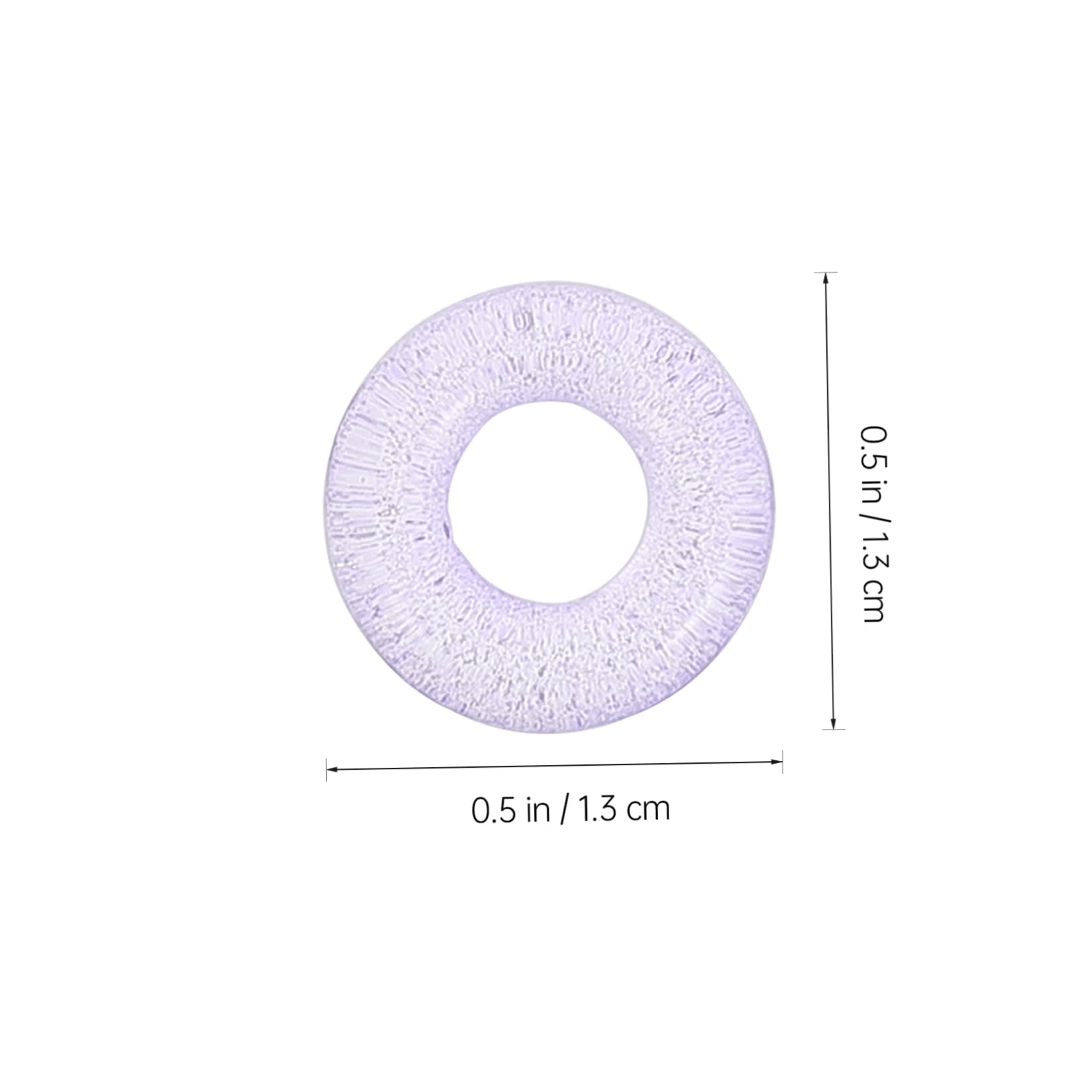 Lurrose 500pezzi Perline Forma Di Ciambella Per Creazioni Diy Accessori Fai Da Te Per Gioielli e Ciondoli Materiali Per Acconciature e Decorazioni Artistiche