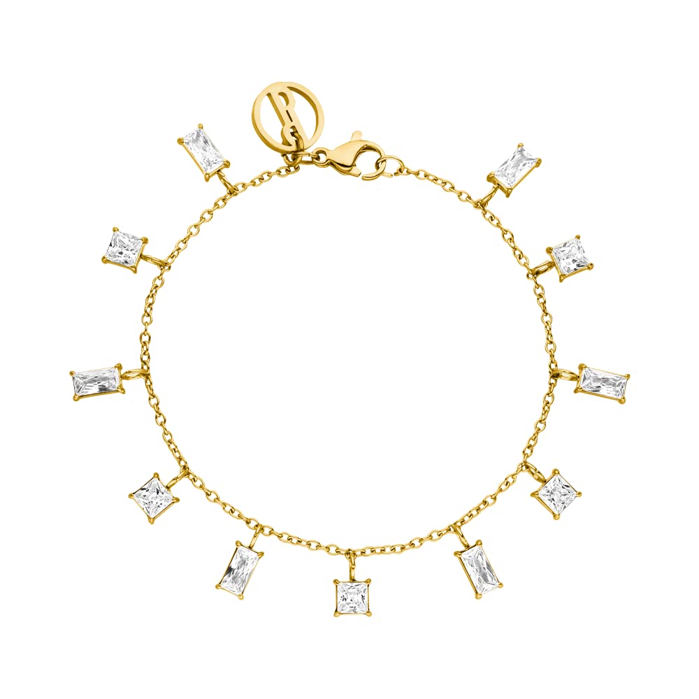 Purelei Bracciale Powder – Bracciale Donna elegante – Acciaio inossidabile – Lunghezza regolabile 16-19 cm – Ispirato dalle Hawaii e resistente all'acqua