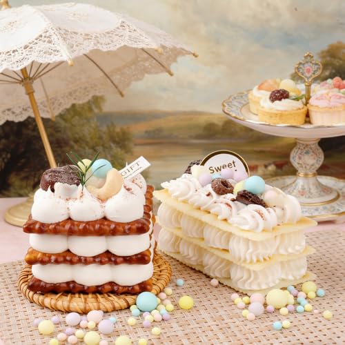 Image of Pastel Pearl Sprinkles for Cake Decorating, 4 Sizes Sugar 130g /4.6oz, Cupcake, Ice Cream, Donuts, Macaron Toppings Supplies (2mm, 4mm, 7mm, 1cm)