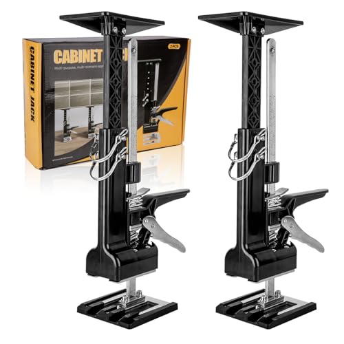 Guolich 2 Pièces Leve Meuble Placo, Système de Nivellement des Carreaux Outil, Réglable Deplace Meuble, Avec échelle Pour Les Sols, les Fenêtres et les...