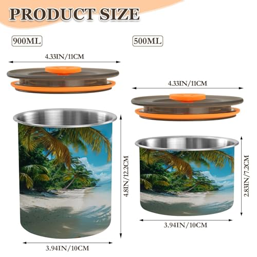 Envase Hermético de Acero Inoxidable para Café Blueangle 500ml miniatura 2